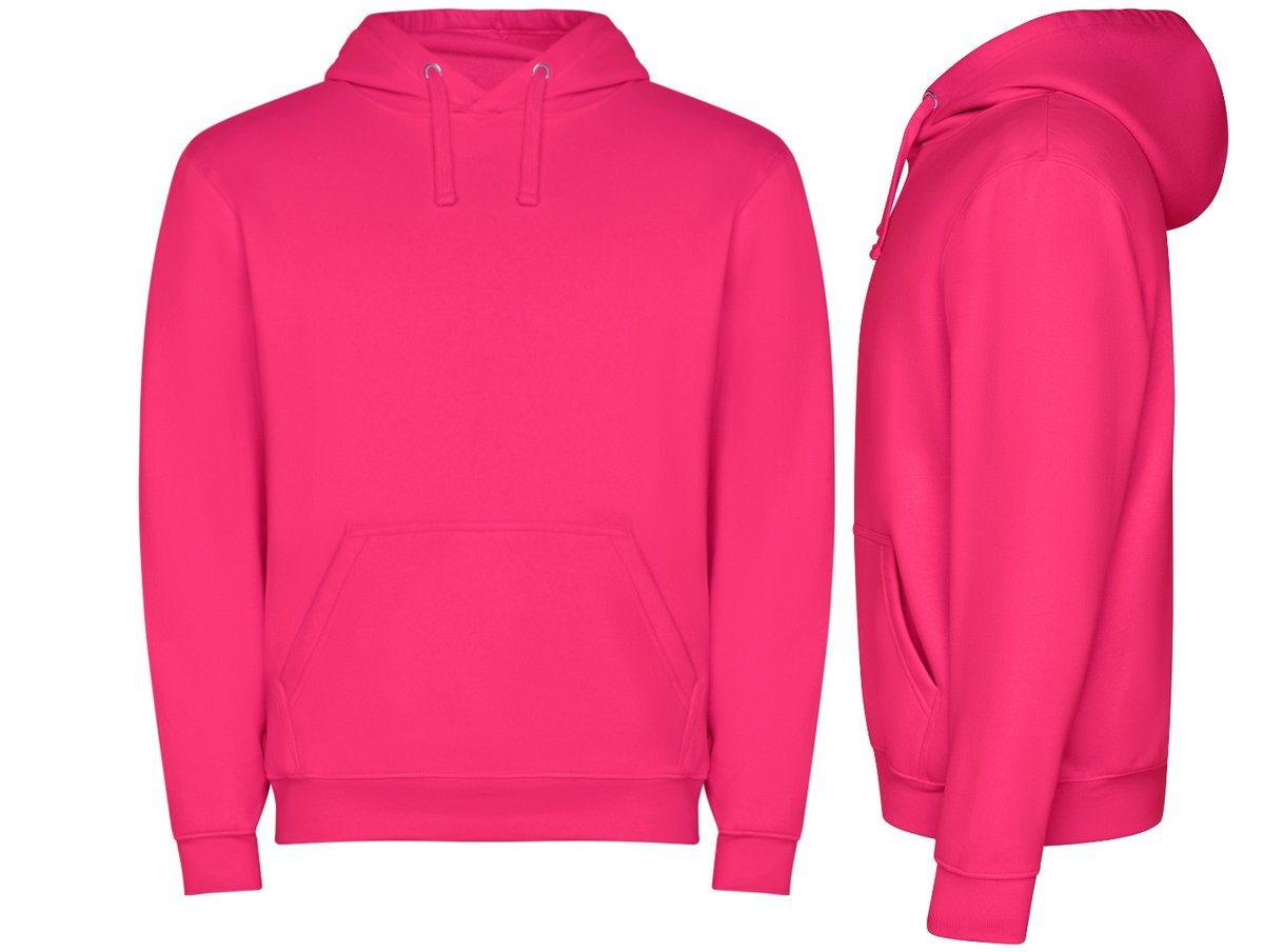 Bluza Dresowa z Kapturem Kangurka JAKOŚĆ ROLY Capucha SU1087 RÓŻ Rosett XXL