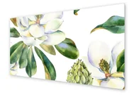 Dekoracje domu - Panel kuchenny HOMEPRINT Biała magnolia 140x70 cm - miniaturka - grafika 1