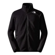 Bluzy męskie - Bluza The North Face 100 Glacier Full-Zip Fleece 0A855X4H01 - czarna - miniaturka - grafika 1