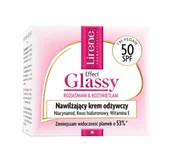 Kremy do twarzy - Lirene Effect Glassy nawilżający krem odżywczy SPF50 50ml - miniaturka - grafika 1