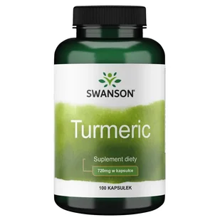 SWANSON Health Products Turmeric 100 kaps - Suplementy naturalne - miniaturka - grafika 1