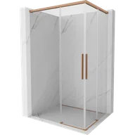 Kabiny prysznicowe - Mexen Rox Duo kabina prysznicowa rozsuwana 120 x 85 cm, transparent, miedź szczotkowana - 8C2D-120-085-65-00 - miniaturka - grafika 1