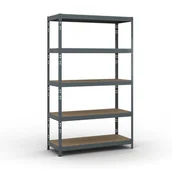 Szafy i regały magazynowe - B2B Partner Regał półkowy 1966 x 1200 x 500 mm, nośność 280 kg 540029 - miniaturka - grafika 1