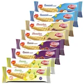 Słodkie kremy i masła - Zestaw Balila, rurki kukurydziane z kremem o smaku kokosowym, bezglutenowe, 2 x 18 g + smak tiramisu, 2 x 18 g + smak kakaowy, 2 x 18 g + smak cytrynowy, 2 x 18 g - miniaturka - grafika 1