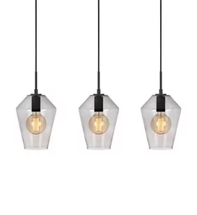 Markslojd LAMPA wisząca RETRO 107132 metalowa OPRAWA listwa ZWIS szklany przydymiony 107132 - Lampy sufitowe - miniaturka - grafika 1