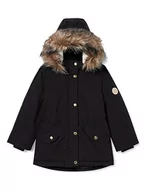 Kurtki i płaszcze dla dziewczynek - NAME IT Nkfmarlin Parka Pb Fo kurtka dziewczęca, czarny, 134 cm - miniaturka - grafika 1