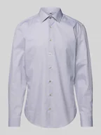 Koszule męskie - Koszula biznesowa o kroju slim fit z listwą guzikową - miniaturka - grafika 1