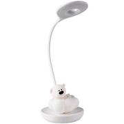 Lampy sufitowe - Polux Lampka biurkowa LED MIŚ NA CHMURCE Biały 314741 - miniaturka - grafika 1