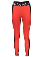 Spodnie sportowe damskie - New Balance Legginsy sportowe w kolorze czarno-czerwonym - miniaturka - grafika 1