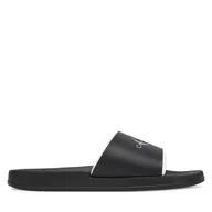 Klapki i japonki męskie - Klapki Calvin Klein Jeans Slide Rubber Neoprene Monologo YM0YM00361 Czarny - miniaturka - grafika 1