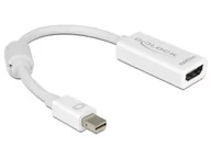 Adaptery i przejściówki - Adapter Displayport Mini(M) 1.1->HDMI(F) na kablu 12cm biały - miniaturka - grafika 1