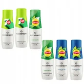 Syropy i koncentraty owocowe - Zestaw 6 koncentratów SodaStream 7Up Free Lipton - miniaturka - grafika 1