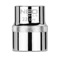 Klucze i nasadki - Neo Nasadka sześciokątna 1/2", 22 mm, Superlock - miniaturka - grafika 1