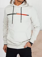 Bluzy męskie - Bluza męska z nadrukiem szara Dstreet BX5729-S - miniaturka - grafika 1