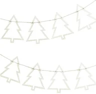 Ozdoby bożonarodzeniowe - Girlanda drewniana Domki z lampkami LED - 200 cm - 1 szt. - miniaturka - grafika 1