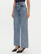 Spodnie damskie - Rinascimento Jeansy CFC0119969003 Niebieski Regular Fit - miniaturka - grafika 1