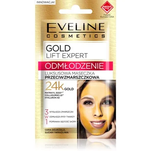 Eveline Gold Lift Expert Przeciwzmarszczkowa maseczka do twarzy 1 szt. - Maseczki do twarzy - miniaturka - grafika 1