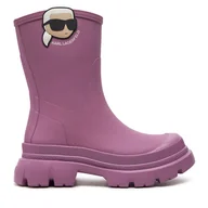 Kalosze damskie - Kalosze KARL LAGERFELD Trekka KL43567 Różowy - miniaturka - grafika 1