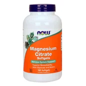 Witaminy i minerały - Now Foods Foods Foods Cytrynian Magnezu Softgels 180 kapsułek - miniaturka - grafika 1