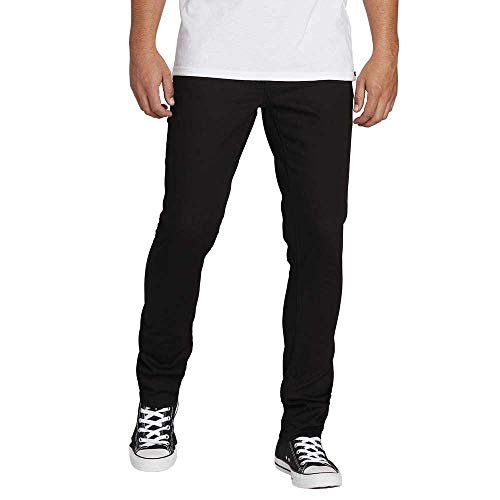 Volcom Spodnie męskie 2 x 4 zwężane czarny Czarny na czarnym 36