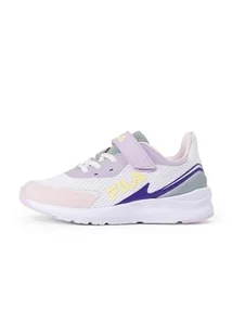 FILA Crusher V Kids, Buty do biegania Unisex dla dzieci, Biały Dahlia Purple, 32 EU - Buty dla dziewczynek - miniaturka - grafika 1