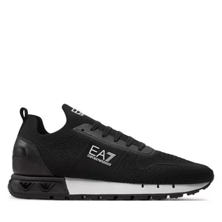 Półbuty męskie - Sneakersy EA7 Emporio Armani X8X171 XK373 N181 Black+White - grafika 1