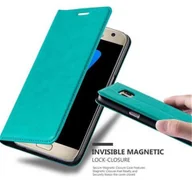 Etui i futerały do telefonów - Etui Cadorabo na telefon Samsung Galaxy S7 w kolorze turkusowym z magnetycznym zamknięciem - miniaturka - grafika 1