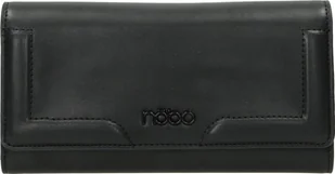 Nobo Portfel Damski Nobo Duży Matowy Czarny - Portfele - miniaturka - grafika 1