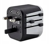 Akcesoria podróżnicze - Reinston Adapter podróżny uniwersalny Przejściówka Reinston ETA01 na 150 krajów - miniaturka - grafika 1