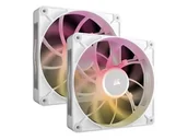 Chłodzenie procesora - CORSAIR iCUE LINK RX140 RGB MAX White Dual Pack 2x140mm CO-9051040-WW - miniaturka - grafika 1