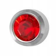 Piercing - Kolczyki Studex Plus garnet w oprawie pełnej srebrny - miniaturka - grafika 1