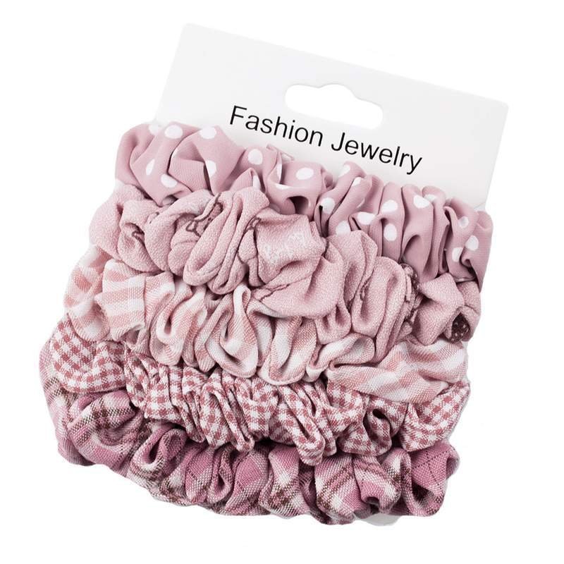 GUMKI do włosów ZESTAW gumek 5 sztuk SCRUNCHIES