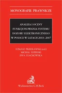 E-booki - prawo - Analiza i oceny funkcjonowania systemu dozoru elektronicznego w Polsce w latach 2013-2017 - miniaturka - grafika 1