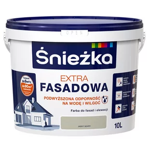 Śnieżka Extra Fasadowa Farba do fasad i elewacji szary jasny 10 L - Farby wewnętrzne - miniaturka - grafika 1