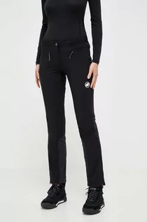 Spodnie sportowe damskie - Mammut spodnie outdoorowe Aenergy SO Hybrid kolor czarny - grafika 1