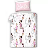 Pościel dla dzieci - Pościel bawełniana 160x200 Lalka Barbie jasny róż - miniaturka - grafika 1