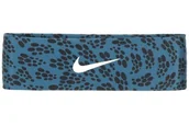 Ozdoby do włosów - Opaska na głowę NIKE Dri-FIT FURY 3.0 printed blue - miniaturka - grafika 1
