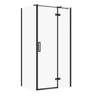 Kabiny prysznicowe - Kabina prysznicowa Cersanit Jota 100x80x195 prostokątna czarny transparentne S160-033 - miniaturka - grafika 1