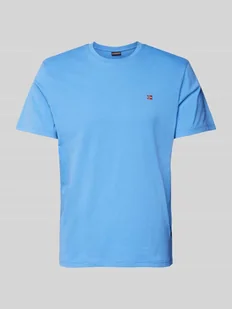 T-shirt z wyhaftowanym logo model ‘SALIS’ - Koszulki męskie - miniaturka - grafika 1