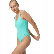 Stroje kąpielowe dla dziewczynek - Strój kąpielowy jednoczęściowy damski na basen Speedo Belted rozmiar D42 - miniaturka - grafika 1