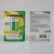 Baterie i akcesoria - TIROSS RECHARGEABLE BATTERY R6 AA 2pcs - miniaturka - grafika 1