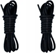 Akcesoria obuwnicze - Sznurówki CZARNE Sznurowadła 160 cm ŚREDNIE OKRĄGŁE 3,5 mm BAWEŁNIANE G9-51 - miniaturka - grafika 1