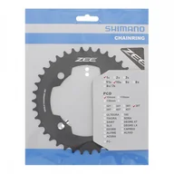 Narzędzia rowerowe - Shimano Tarcza mechanizmu aluminiowa FC-M640 Deore, 38 zębów, czarna - miniaturka - grafika 1