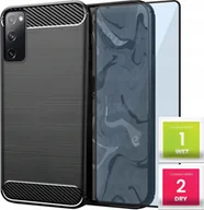 Etui i futerały do telefonów - Hello Case Etui Do Samsung Galaxy S20 FE / S20 LITE / S20 FE 5G Karbon, Czarne Szkło - miniaturka - grafika 1