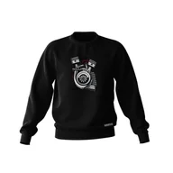 Odzież do sportów motorowych - Czarna bluza SERCE TURBO-3XL - miniaturka - grafika 1