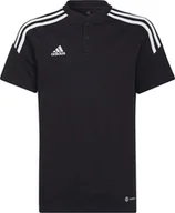 Koszulki męskie - Koszulka dla dzieci adidas Condivo 22 Polo czarna H44110-140cm - miniaturka - grafika 1