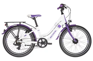 S''cool s''cool chiX twin alloy 20 7-S Dzieci, white/violett 20" 2020 Rowery dla dzieci i młodzieży 6254 - Rowery - miniaturka - grafika 1
