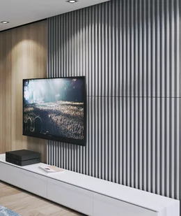 135x48,9 cm VT - PB39 (S50 jasno szary - mysi) LAMEL - Panel dekor 3D beton architektoniczny - Elewacje - miniaturka - grafika 1