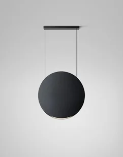 Nowoczesna, wisząca lampa Noren S/100 w ciemnoszarym kolorze z oświetleniem skierowanym w górę i w dół - Lampy sufitowe - miniaturka - grafika 1