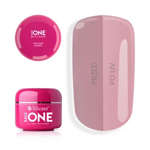 Silcare Żel Budujący Base One Cover Dark 50g - Żele do paznokci - miniaturka - grafika 1